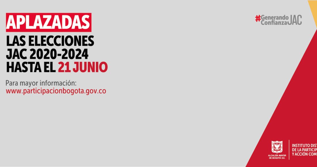 Aplazadas Elecciones de las JAC 2020 – 2024