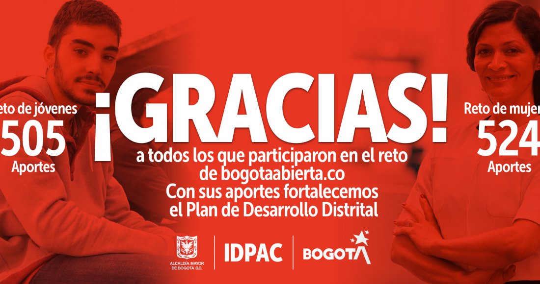 1.029 ideas de jóvenes y mujeres serán parte del Plan de Desarrollo Distrital