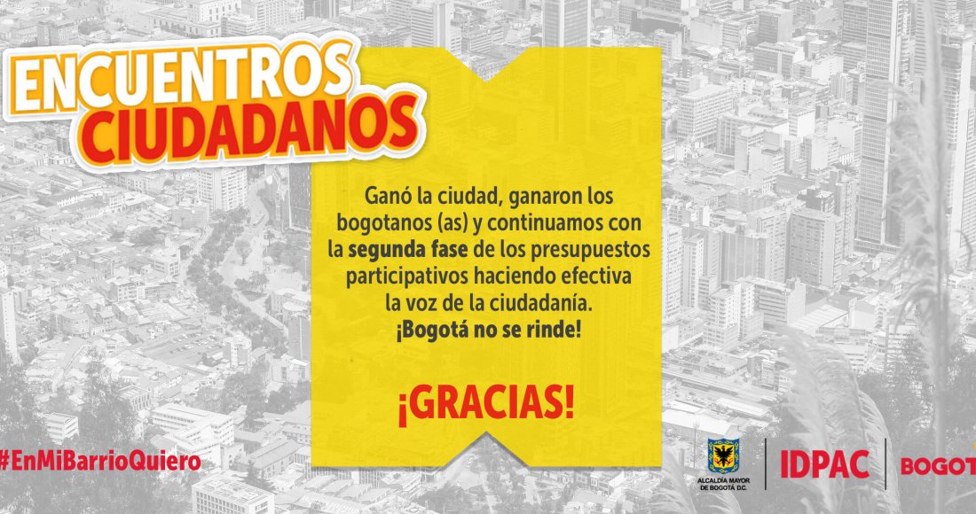 En un 70% aumentó la participación de los ciudadanos en los Planes de Desarrollo de sus localidades. Es la primera vez que se inscriben y participan más de 128 mil personas a los Encuentros Ciudadanos y que 51.789 votan en un proceso de ciudad, no electoral, para definir la inversión de la plata de sus impuestos.