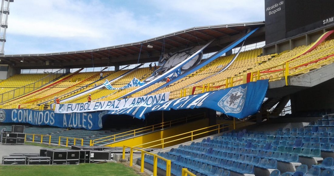 Foto de las tribunas del Campín.