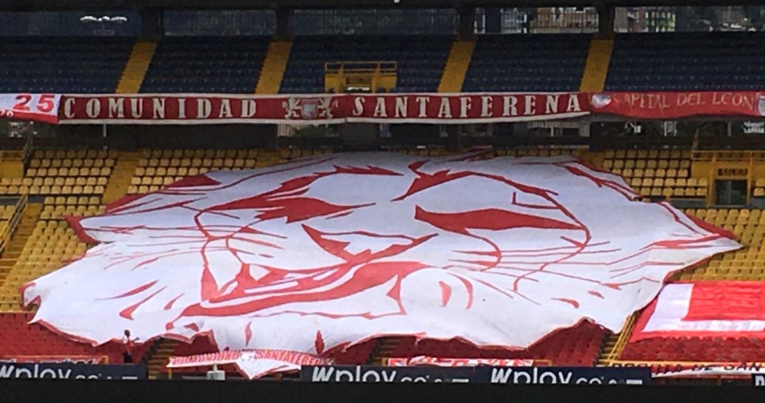 Escudo de Santafé en la tribuna, Arranca la Liga Femenina de Fútbol 2020 en Bogotá