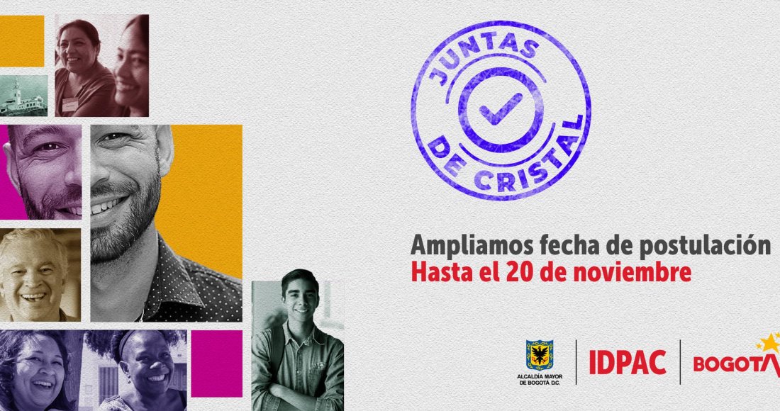 Se amplía plazo de inscripción para el premio “Juntas de Cristal 2020” hasta el 20 de noviembre 