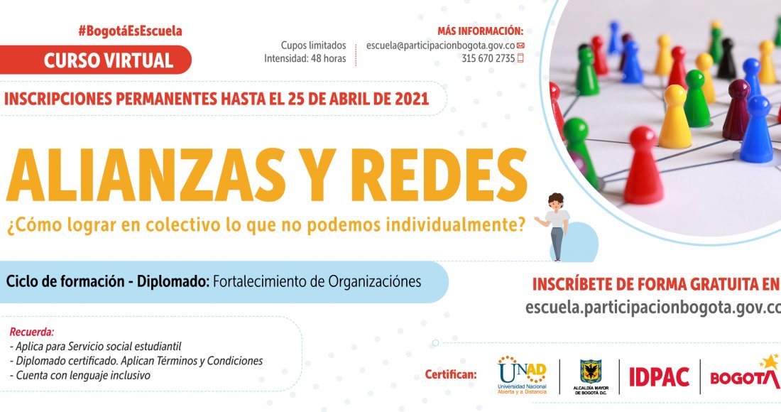 Curso “Alianzas y Redes”, aprendiendo de la nueva normalidad