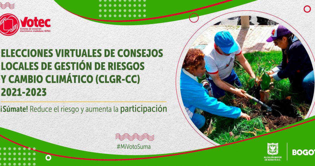 Inician las elecciones para ser representantes de las organizaciones sociales y comunitarias ante los Consejos Locales de Gestión de Riesgos y Cambio Climático en Bogotá