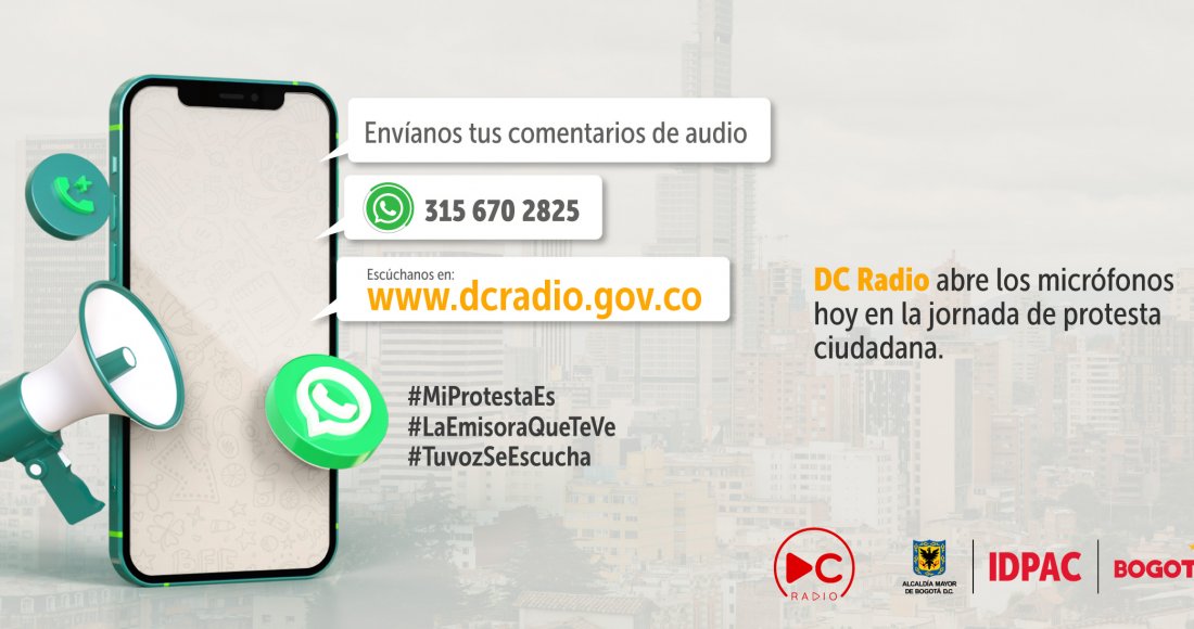 DC Radio amplifica tu voz en la jornada de protesta 