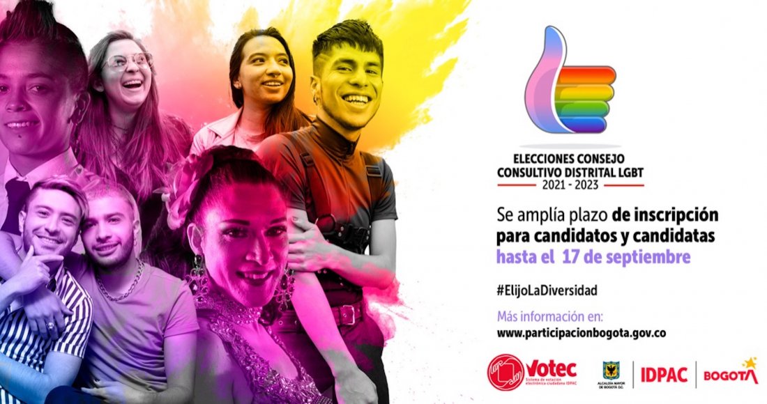 Ampliamos plazo de inscripción para candidatos al Consejo Consultivo Distrital LGBT 2021 – 2023