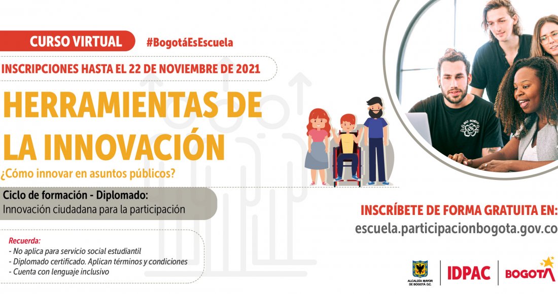 Primer Curso para El Diplomado de Innovación Ciudadana  ¡Inscripciones Abiertas!