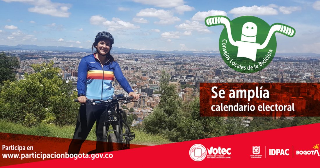 Se amplía calendario Electoral de los Consejos Locales de la Bicicleta