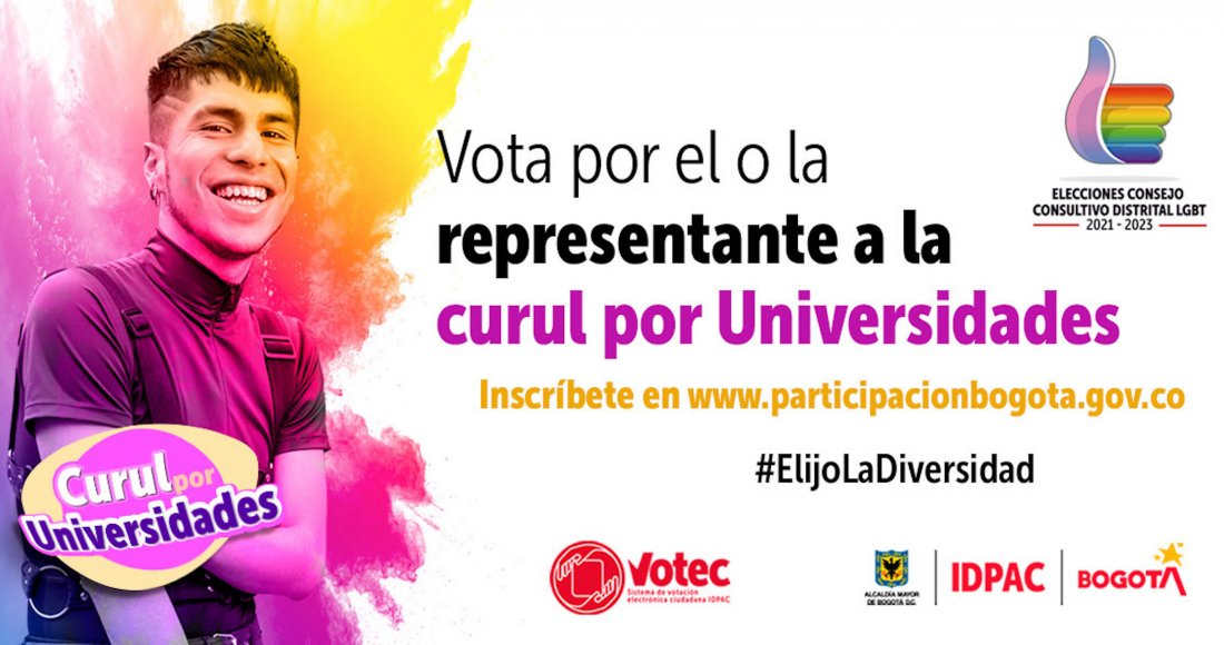 Inician inscripciones para las Elecciones Atípicas del Consejo Consultivo Distrital LGBT 2021 - 2023