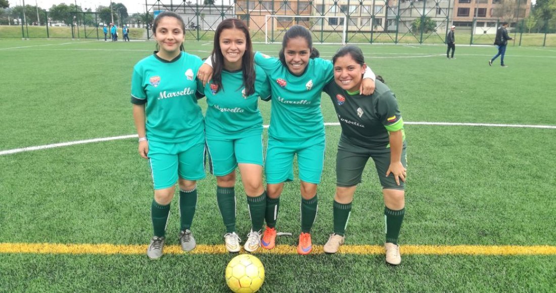  En una cancha y con un balón, niñas, niños y jóvenes de Kennedy le dicen no a la violencia contra la mujer