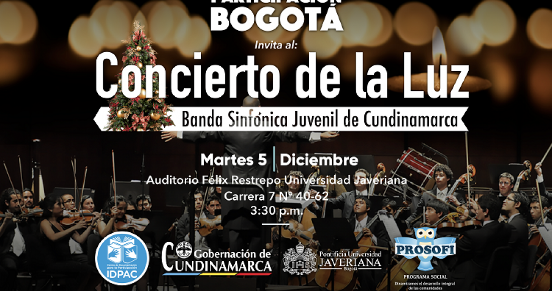 'Concierto de la Luz' con la Banda Sinfónica Juvenil de Cundinamarca