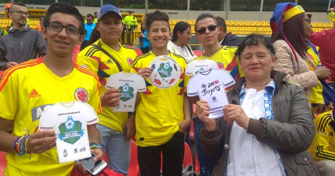 Ejemplar comportamiento en el recibimiento de la Selección Colombia