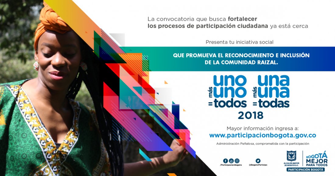 Convocatoria Uno Más Uno=Todos, Una Más Una=Todas Proyectos e Iniciativas de Carácter Social 2018