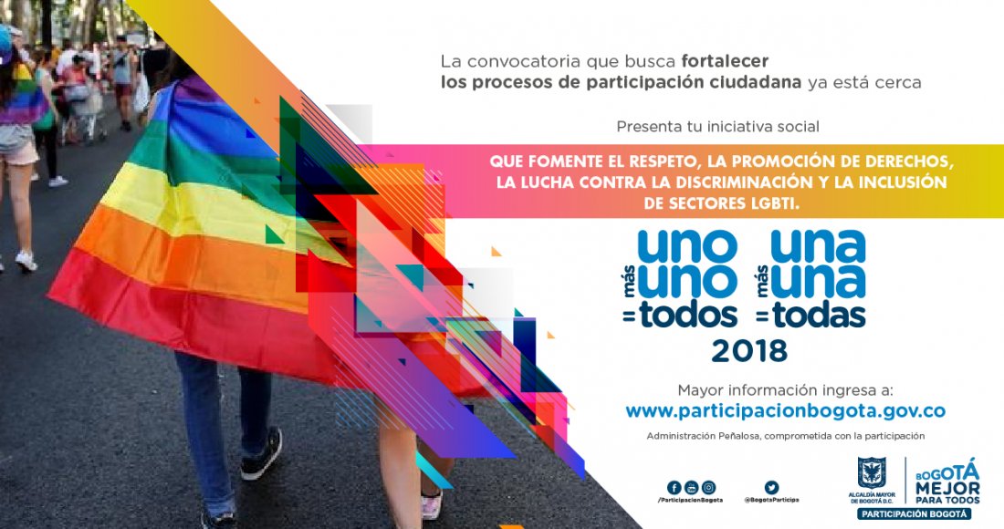 Convocatoria Uno Más Uno=Todos, Una Más Una=Todas Proyectos e Iniciativas de Carácter Social 2018