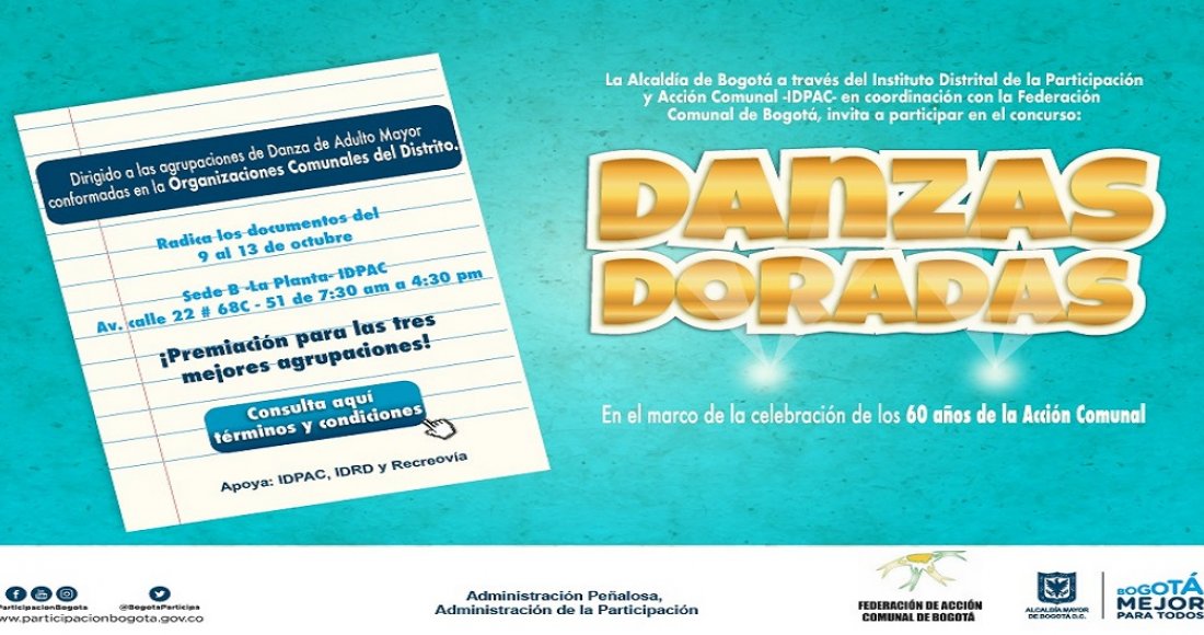 Se abre convocatoria para participar del concurso 'Danzas Doradas'