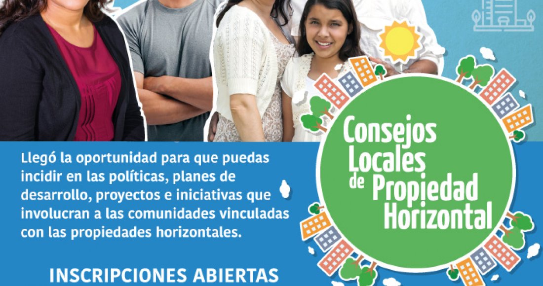 Convocatoria para conformar los Consejos Locales de Propiedad Horizontal