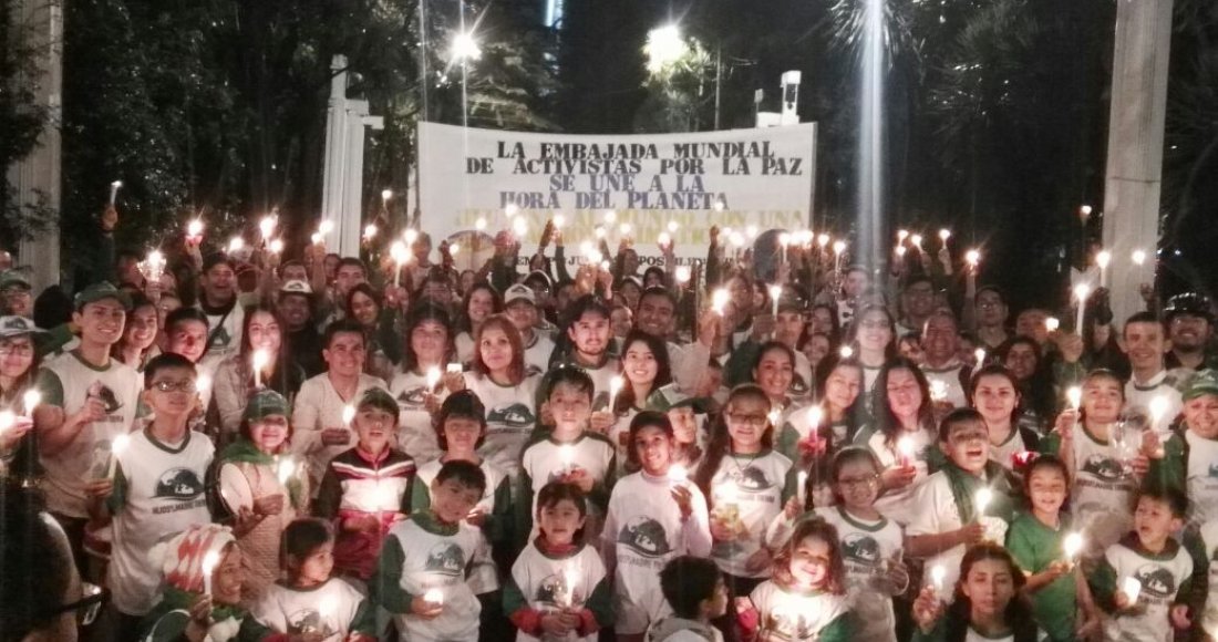 Biciusuarios unidos por La Hora del Planeta 