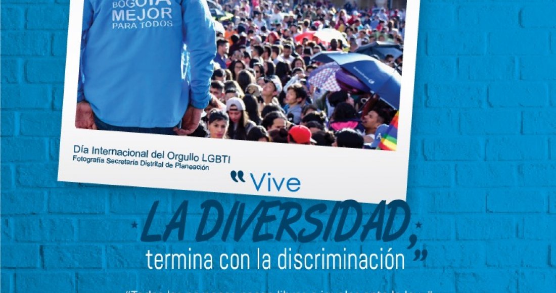 "Vive la Diversidad, termina la discriminación"