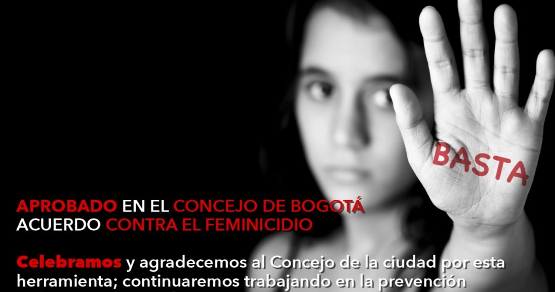 No más Feminicidios en Bogotá