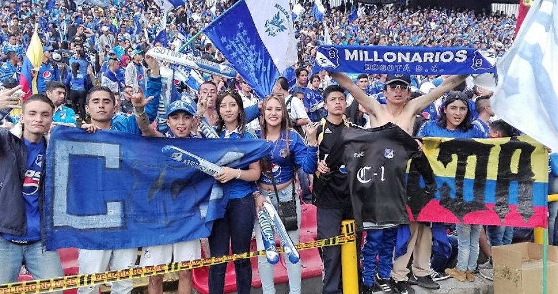 Hinchas Celebraron en Paz los 71 Años de Millonarios en el Estadio El Campín 