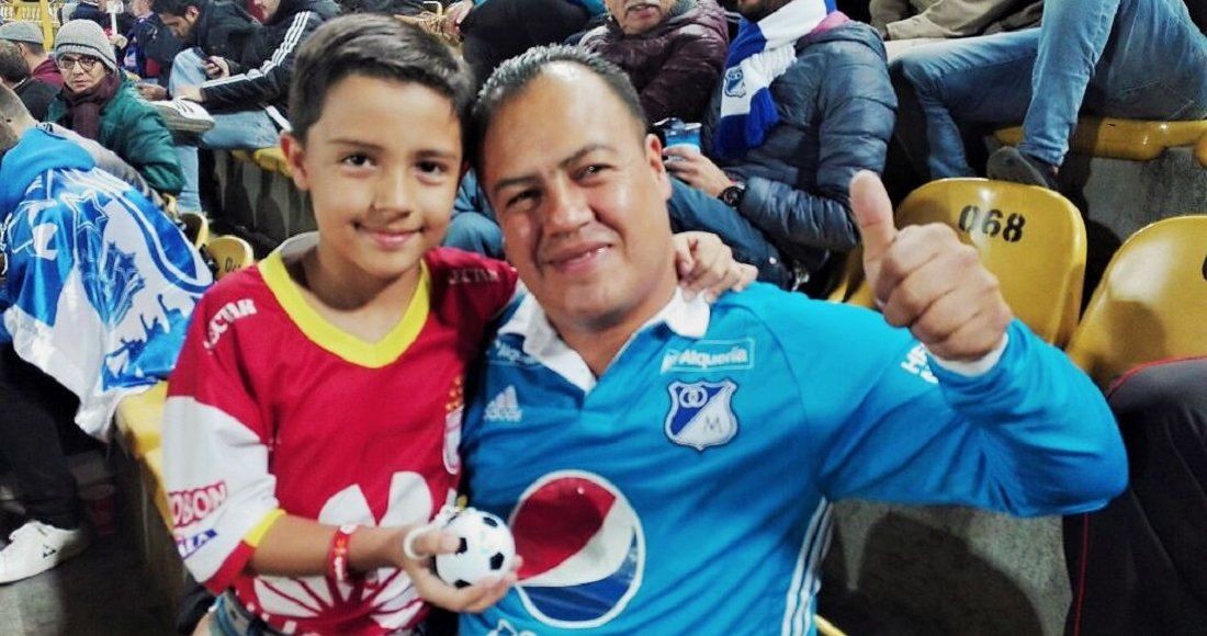 Hinchas de Santa Fe y Millonarios unidos por una sola pasión