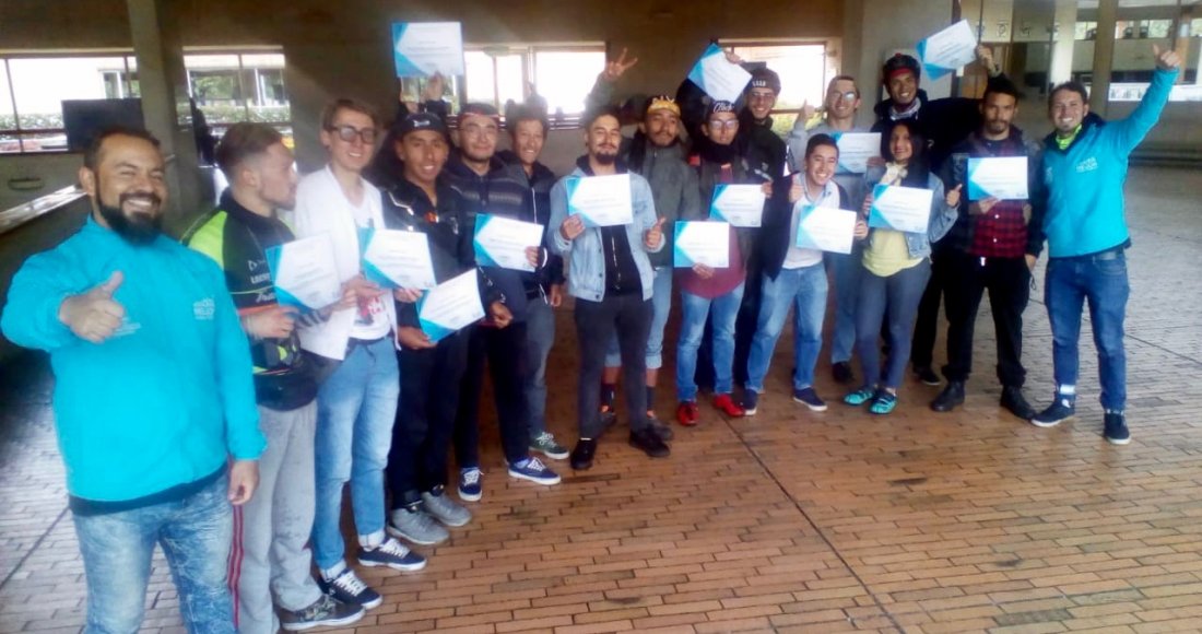 Biciusuarios capacitados en liderazgo, seguridad vial y participación