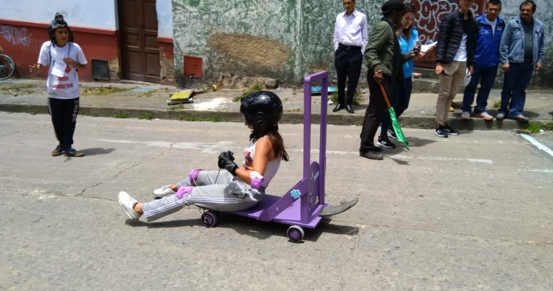 Decenas de carritos de balineras se toman La Perseverancia