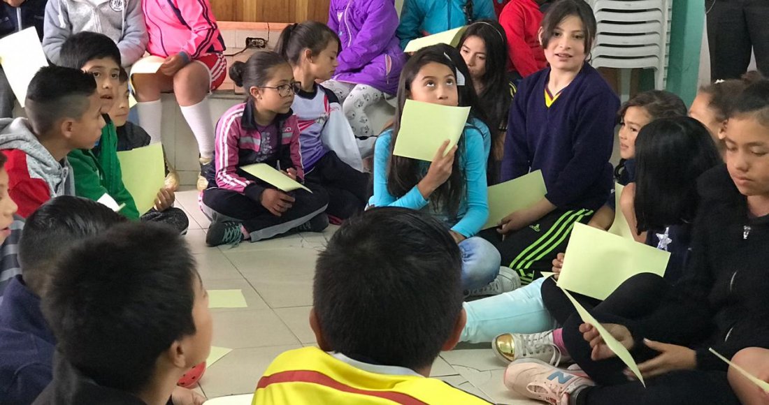 Con juego de roles, niños y niñas de Bogotá aprenden cómo funcionan las Juntas de Acción Comunal 