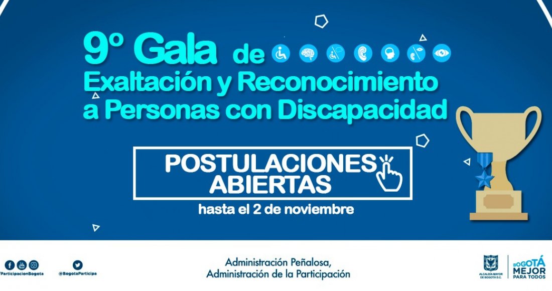 Abiertas postulaciones para exaltar y reconocer a la población con discapacidad que trabaja por una ciudad incluyente