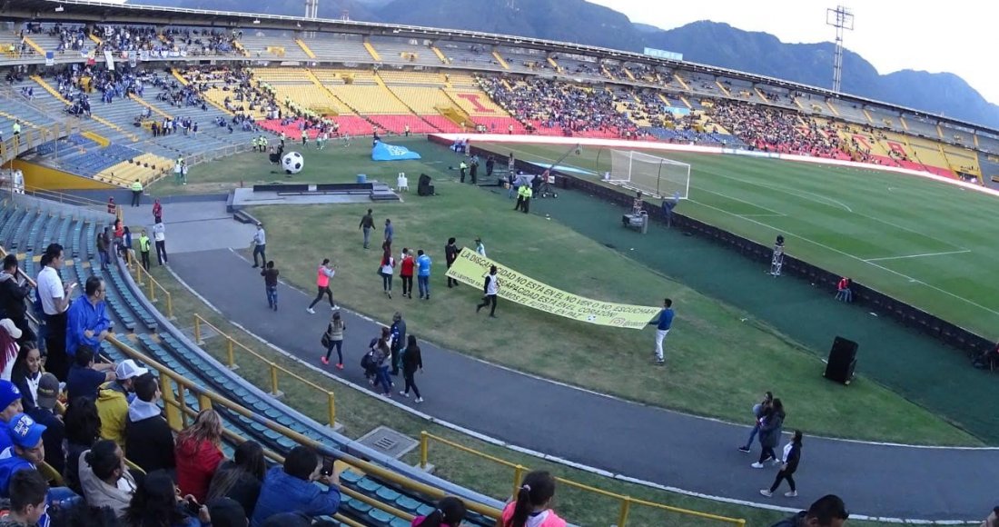 Vive sin violencia la fiesta del fútbol en Bogotá