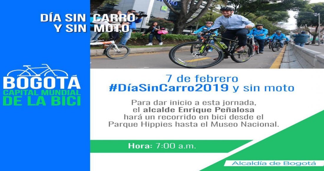 Ciclista serán los protagonistas de nueva jornada de Día sin Carro y sin Moto este jueves 7 de Febrero