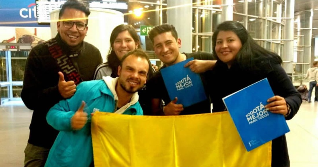 Jóvenes bogotanos con tiquetes para la transformación de sus territorios