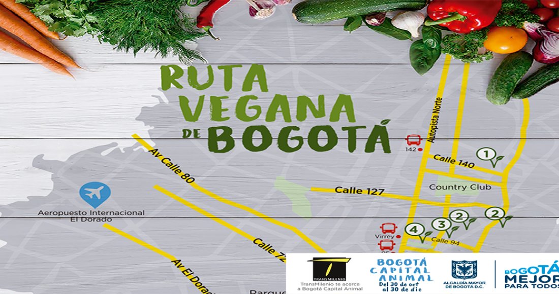 Bogotá Vegana: aquí encontrará la ruta de restaurantes y supermercados