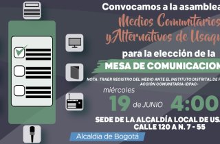 Abierta convocatoria para conformar la Mesa de Medios Comunitarios y Alternativos de Usaquén