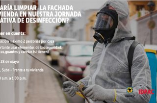 Únete a la jornada participativa de desinfección de fechadas en Suba