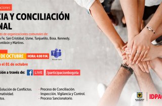 Participa en el ciclo de capacitaciones en Justicia y Conciliación Comunal 