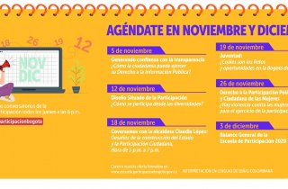 Agéndate en noviembre y diciembre con los Facebook Live de la Escuela de la Participación