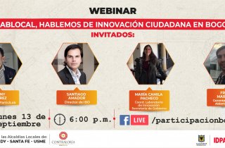 Webinar: LabLocal, hablemos de innovación ciudadana en Bogotá