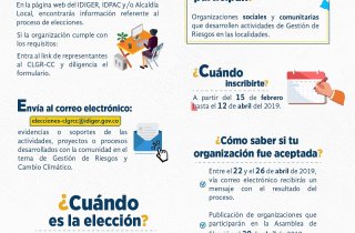 Abiertas inscripciones para elección de representantes - Consejos Locales de Gestión de Riesgo