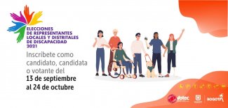 Inscríbete en las Elecciones de Representantes Locales y Distritales de Discapacidad 2021